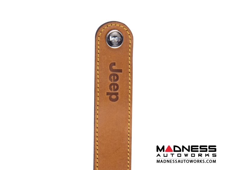 Jeep leather clearance keychain